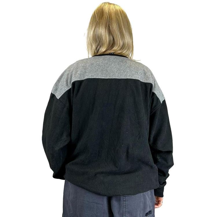 Nautica Black Grey Full Sleeve Sweatshirt Size Mens XL 3