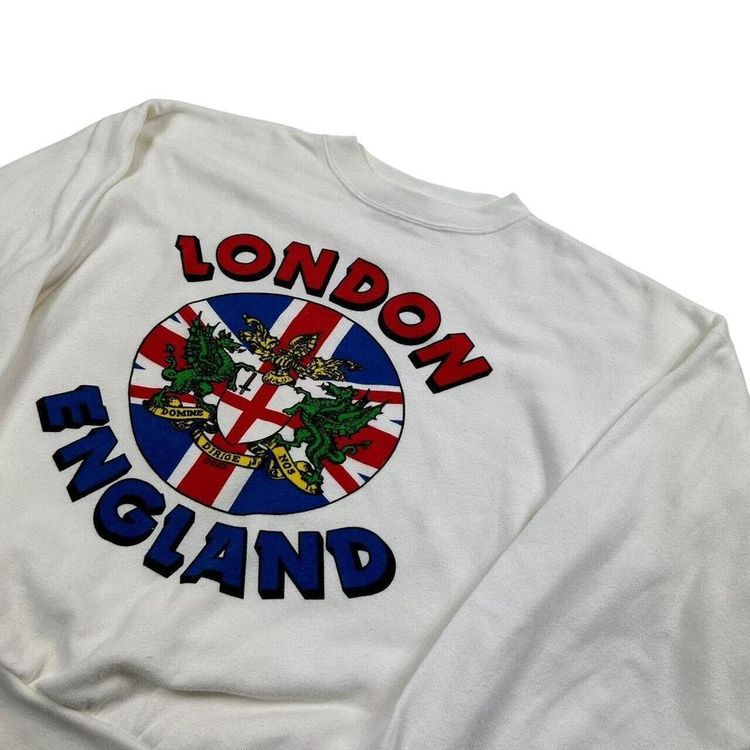 All Blues White Red Full Sleeve Pullover Sweatshirt Size Mens L image 2