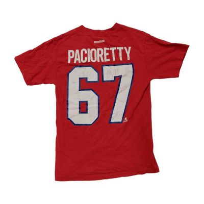 Reebok Red Short Sleeved PACIORETTY Printed T-Shirt For Mens Size XS 2