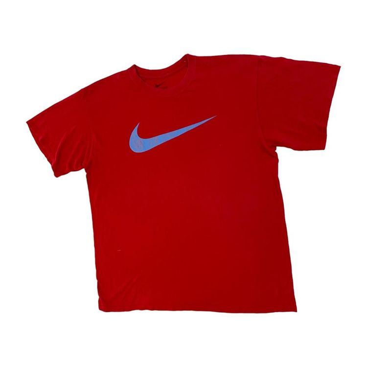 Nike Red Short Sleeved Logo Printed T-shirt Mens One Size