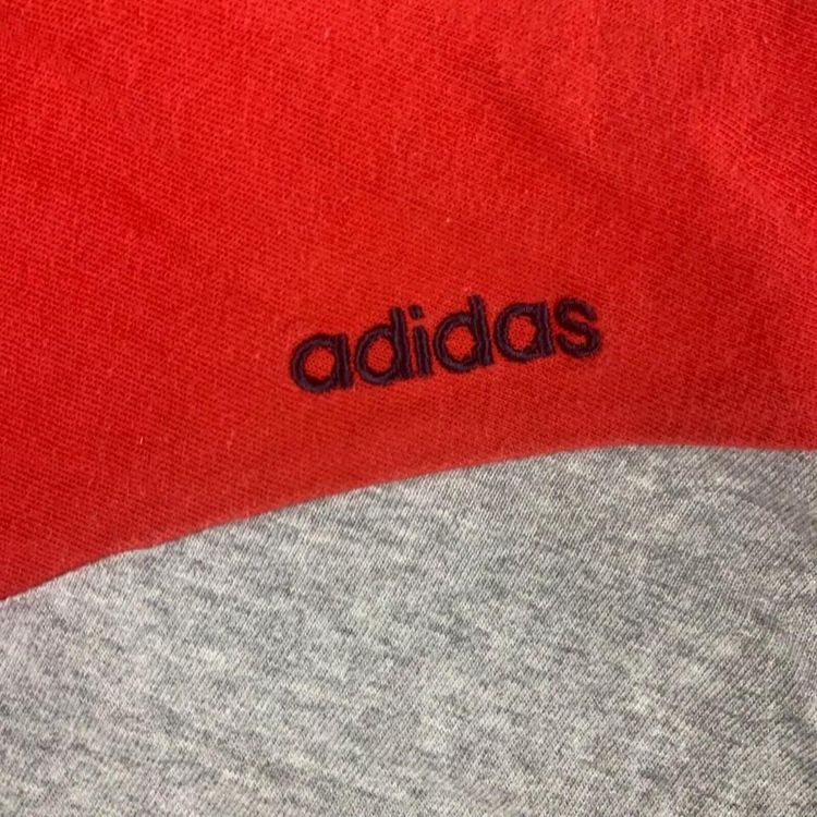 Adidas Grey Short Sleeve Logo Printed T-Shirt Mens S image 2