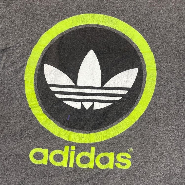 Adidas Grey Short Sleeved Logo Printed T-Shirt For Mens Size S 2