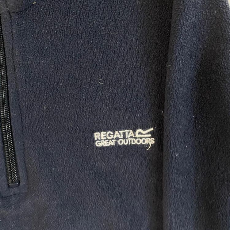 Regatta Navy Blue Half Zip Fleece Sweater For Womens Size 12 image 3