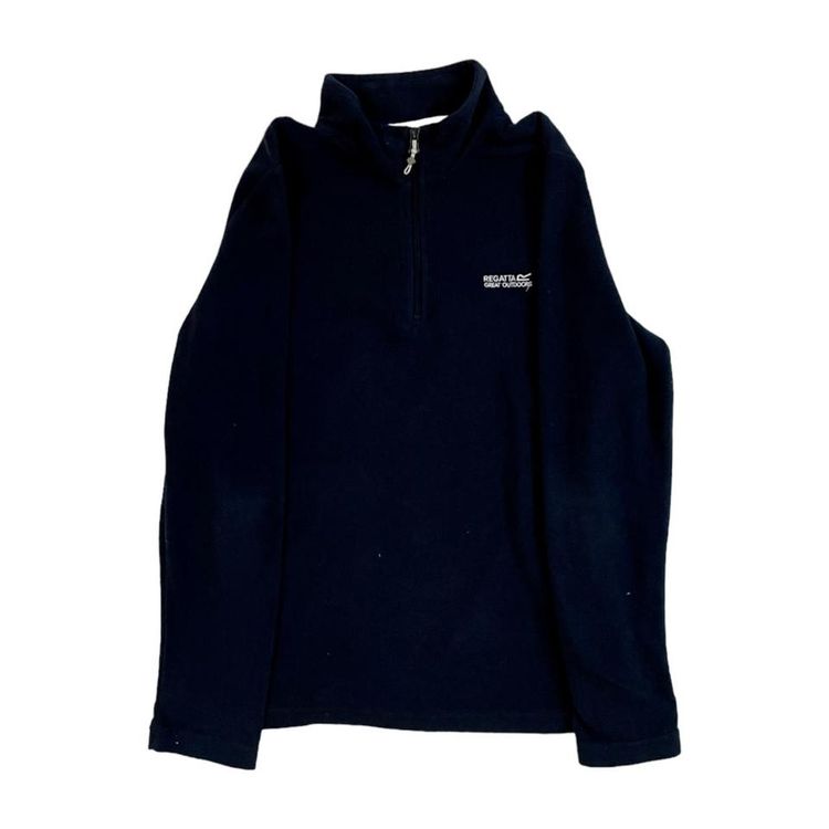 Regatta Navy Blue Half Zip Fleece Sweater For Womens Size 12 image 1