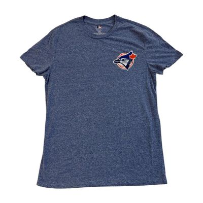 MLB Blue Short Sleeved Toronto Blue Logo Printed T-shirt For Mens Size S 1