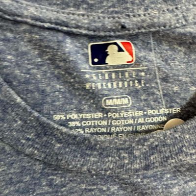 MLB Blue Short Sleeved Toronto Blue Logo Printed T-shirt For Mens Size S 2