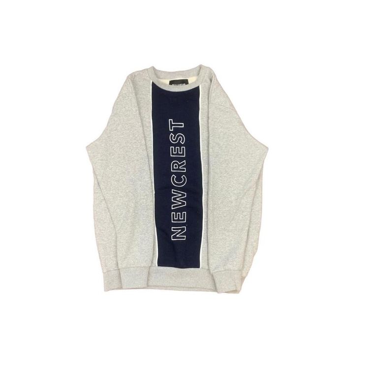 Pull & Bear Newcrest Printed Grey Long Sleeved SweatShirt Size Mens Medium