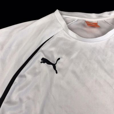 Puma White Black Sports Short Sleeved T-shirt Size Mens Large 2