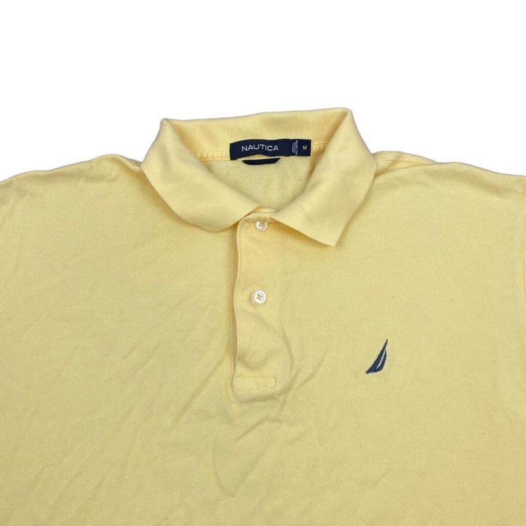 Nautica Yellow Short Sleeved Polo Shirt For Mens Size M image 2