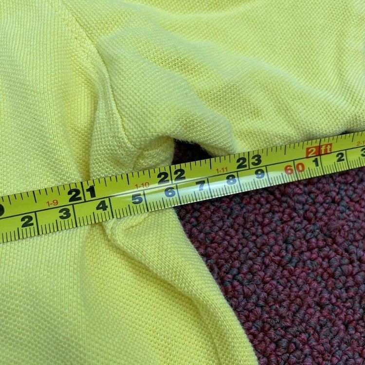 Nautica Yellow Short Sleeved Polo Top Size Mens Large L image 6