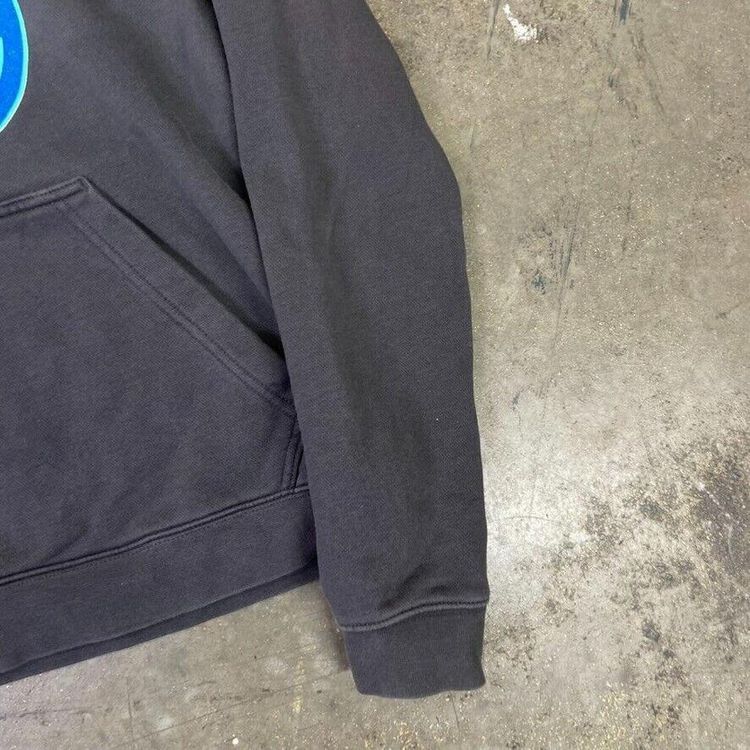 Nike Hoodie Small Swoosh Spellout Sports Sweatshirt, Grey, Womens Small 4