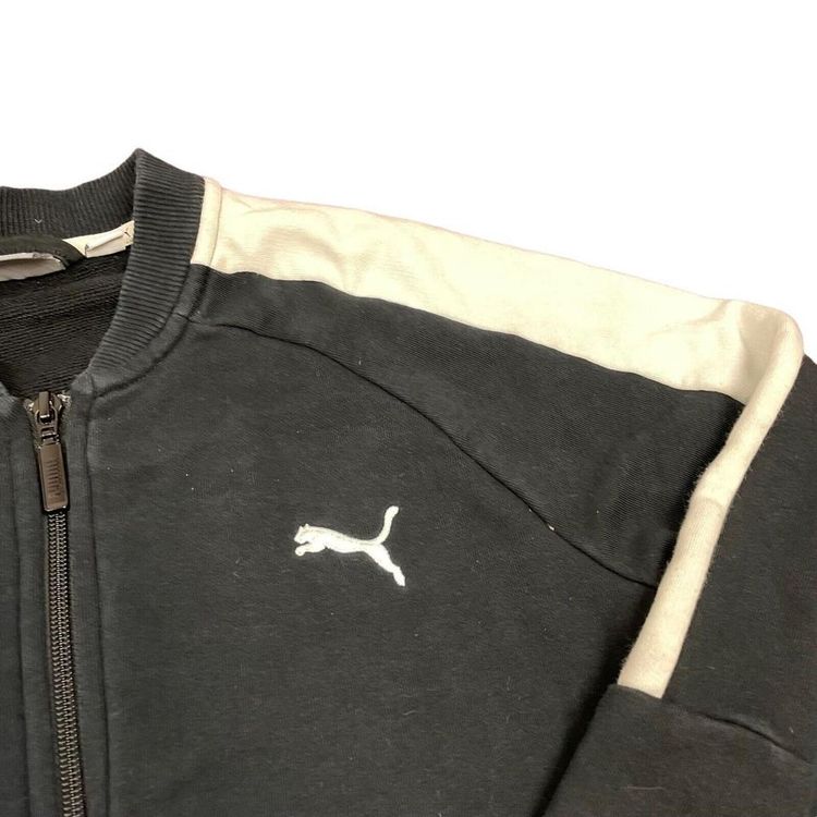 Puma Black White Full Zip Trackjacket Jumper Size Mens Small image 4