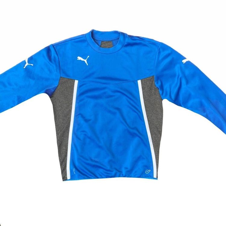 Puma Blue Grey Sports Sweatshirt Size Mens Medium image 1