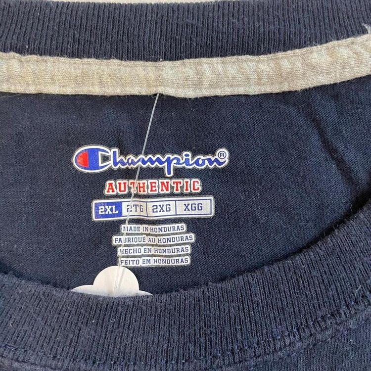 Champion Navy Blue Short Sleeved T-shirt for Mens Size 2XL 3