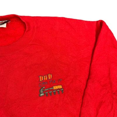 Wrangler America Dad Red Sweat Shirt Long Sleeved Size Mens XL 2