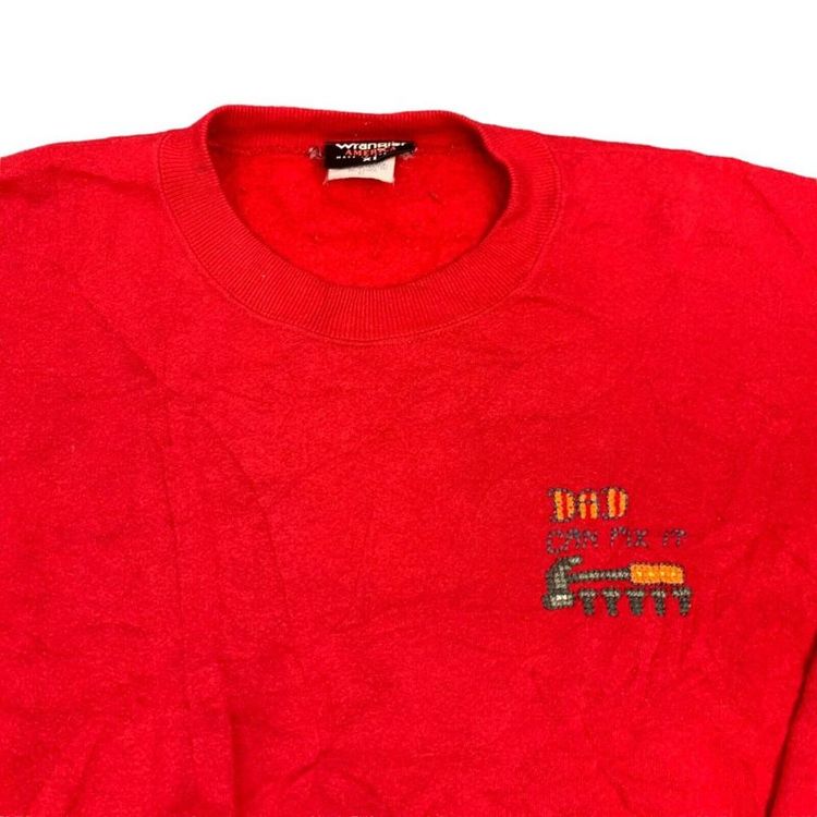 Wrangler America Dad Red Sweat Shirt Long Sleeved Size Mens XL 6