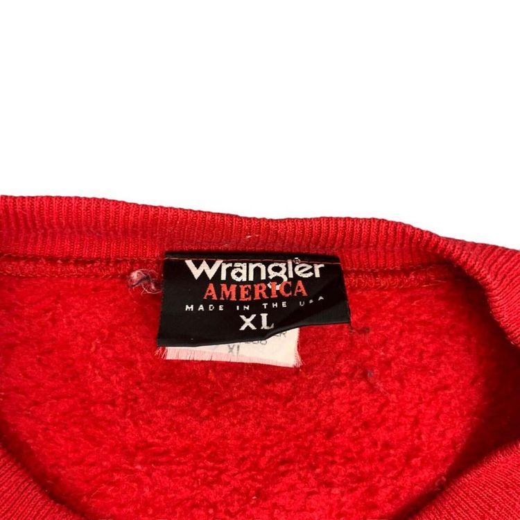 Wrangler America Dad Red Sweat Shirt Long Sleeved Size Mens XL 7