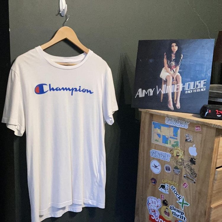 Champion White T Shirt