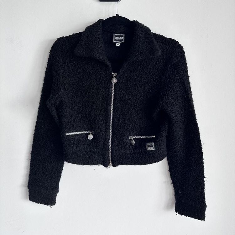 Vintage versace jeans couture cropped zip up jacket