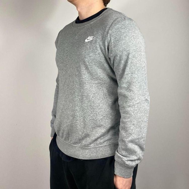 Nike Grey Long Sleeved Pullover Sweatshirt Size Mens M image 1
