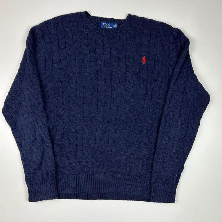 Ralph Lauren Navy Long Sleeved Pullover Sweatshirt Size Mens XL image 1