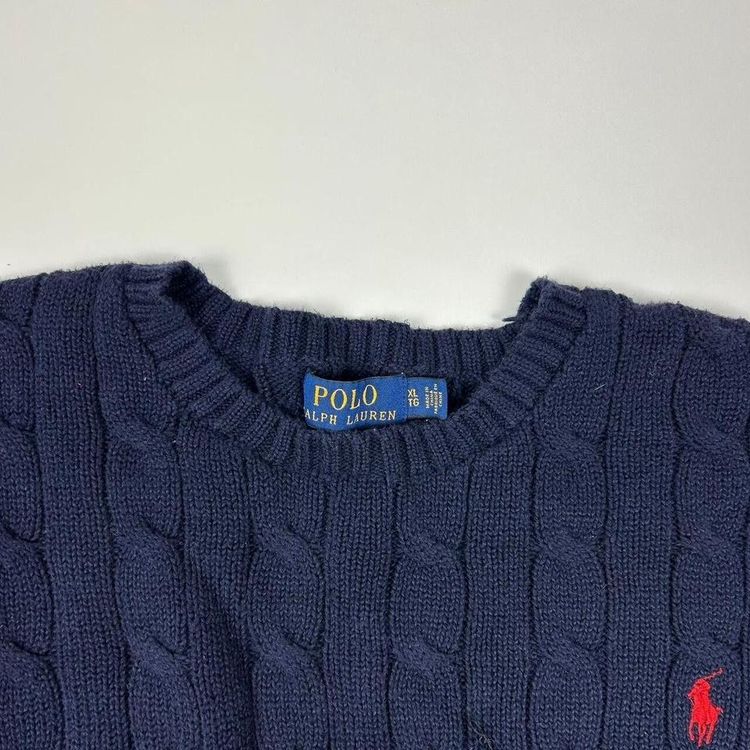Ralph Lauren Navy Long Sleeved Pullover Sweatshirt Size Mens XL image 3