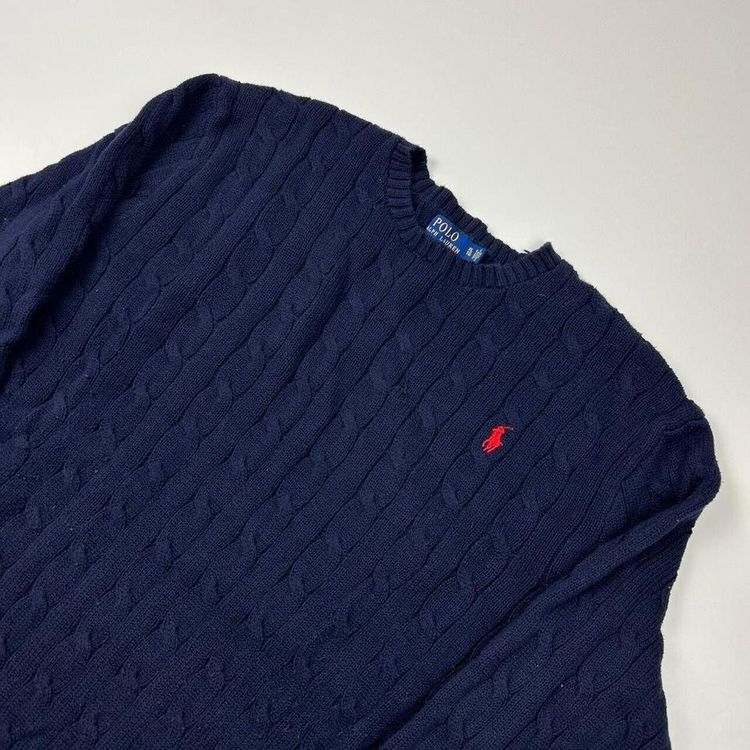 Ralph Lauren Navy Long Sleeved Pullover Sweatshirt Size Mens XL image 2