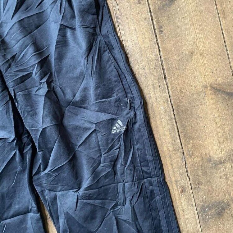 Adidas Track Pants Vintage Y2K Straight Leg Sports Joggers, Navy, Mens XL 4