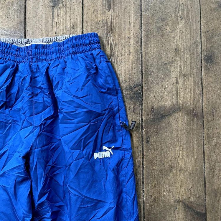 Puma Track Pants Y2K Sports Tracksuit Bottoms Joggers, Blue, Mens Small 3