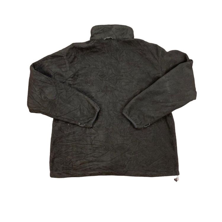 Reebok Black Full Zip Polyester Fleece Jumper Size Mens Large 2