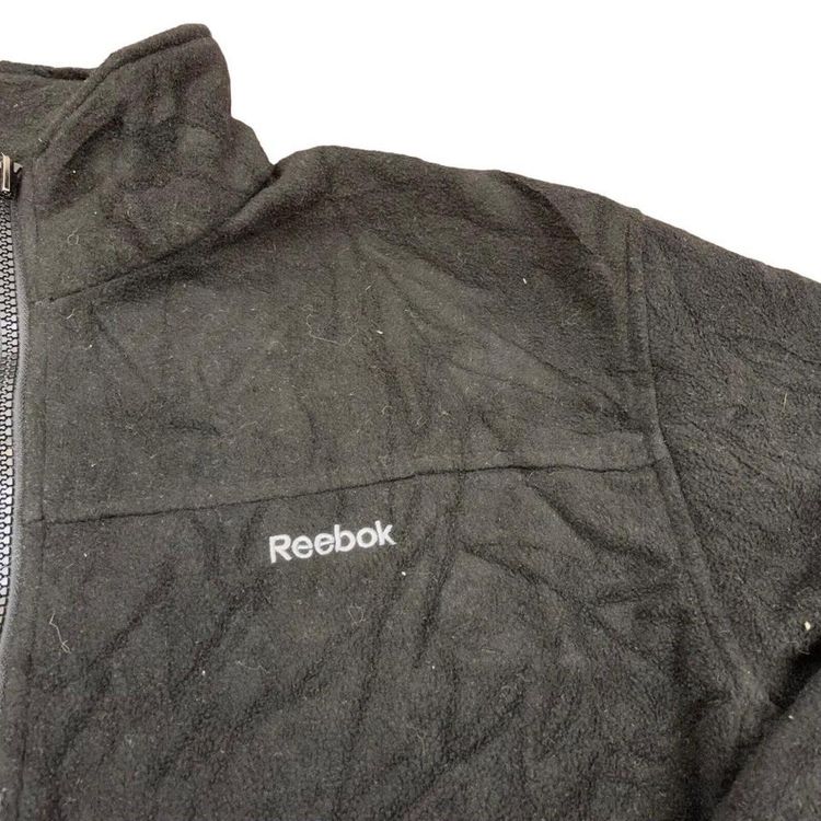 Reebok Black Full Zip Polyester Fleece Jumper Size Mens Large 3