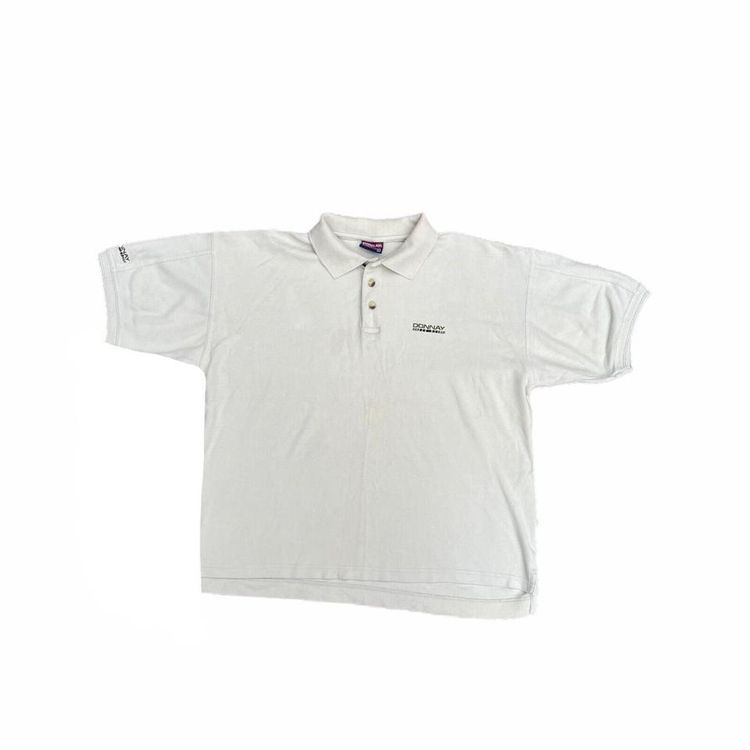 Donnay Beige Short Sleeved Polo Shirt Size Mens Oversized USA Large