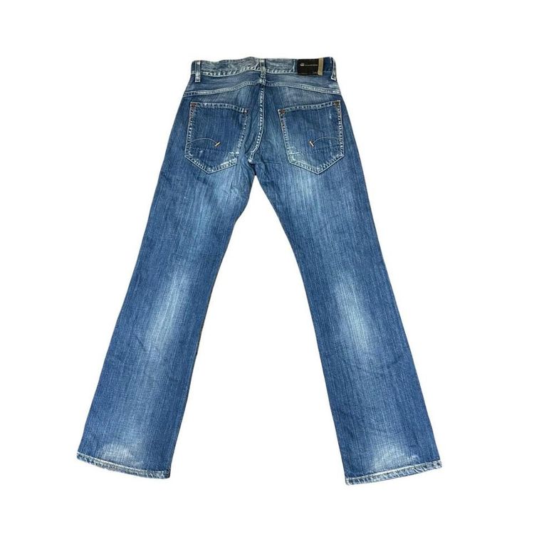 G-star Raw Medium Wash Blue Distressed Denim Jeans Size 32W 31L 2
