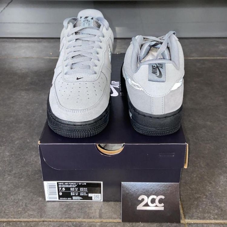 - Nike Air Force 1 Low Multi-Swoosh Grey and Black image 3