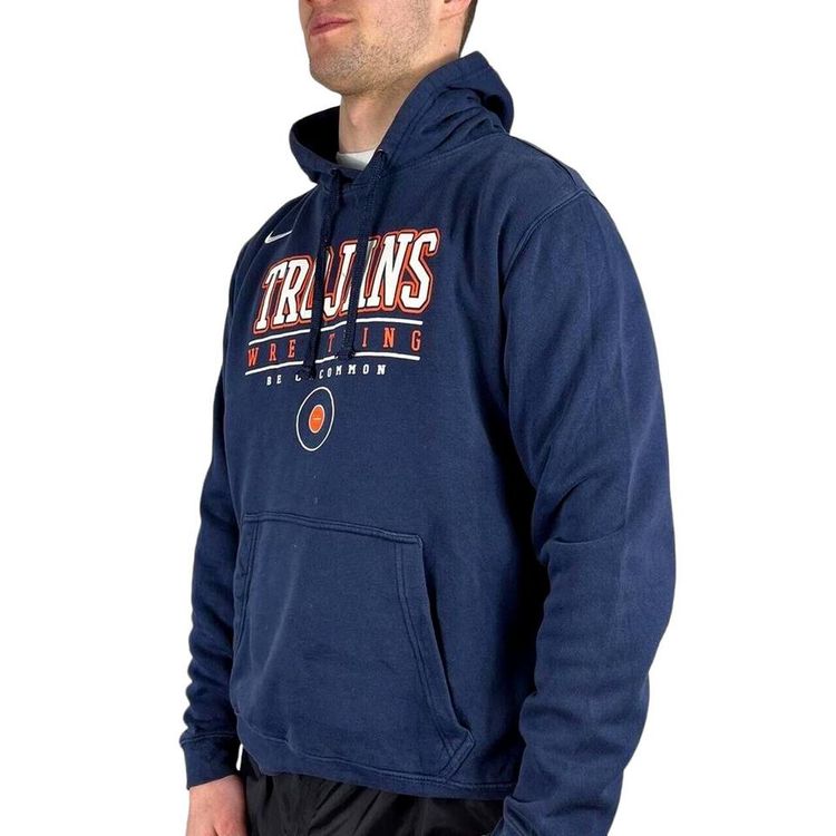 NIKE Blue Full Sleeved Wrestling Hoodie Size Mens M image 1