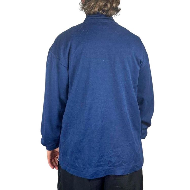 Nike Blue and Yellow Long Sleeved Pullover Sweatshirt Size Mens L image 1