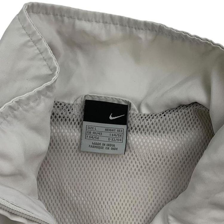 Nike White Long Sleeved Full Zip Track Jacket Size Mens L image 3