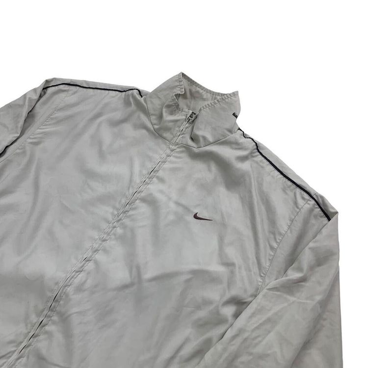 Nike White Long Sleeved Full Zip Track Jacket Size Mens L image 2