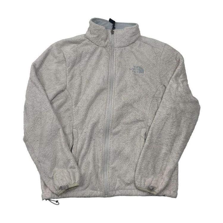 THE NORTH FACE White Full Sleeve Full Zip Sweatshirt Size Mens M