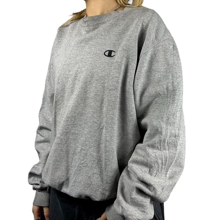 CHAMPION Grey Long Sleeved Sweater Size Mens M 2