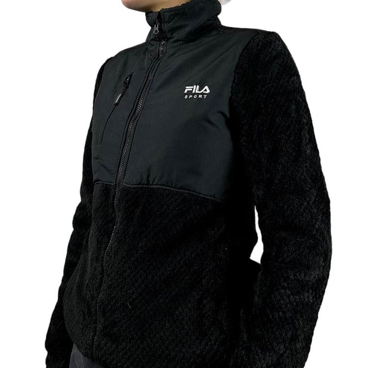 FILA Black Full Sleeve Pullover Sweatshirt Size Womens XS image 2