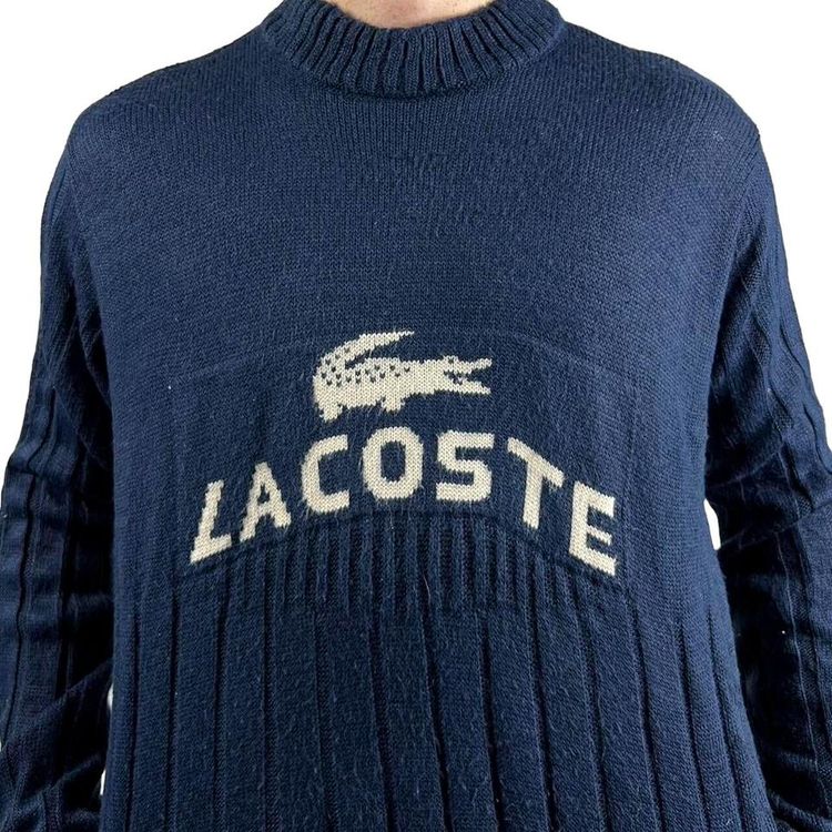 Lacoste Blue Full Sleeved Pullover Sweatshirt Size mens M image 2