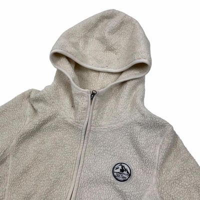 OLD NAVY White Full Full Sleeved Zip Hooded Fleece Womens M 2