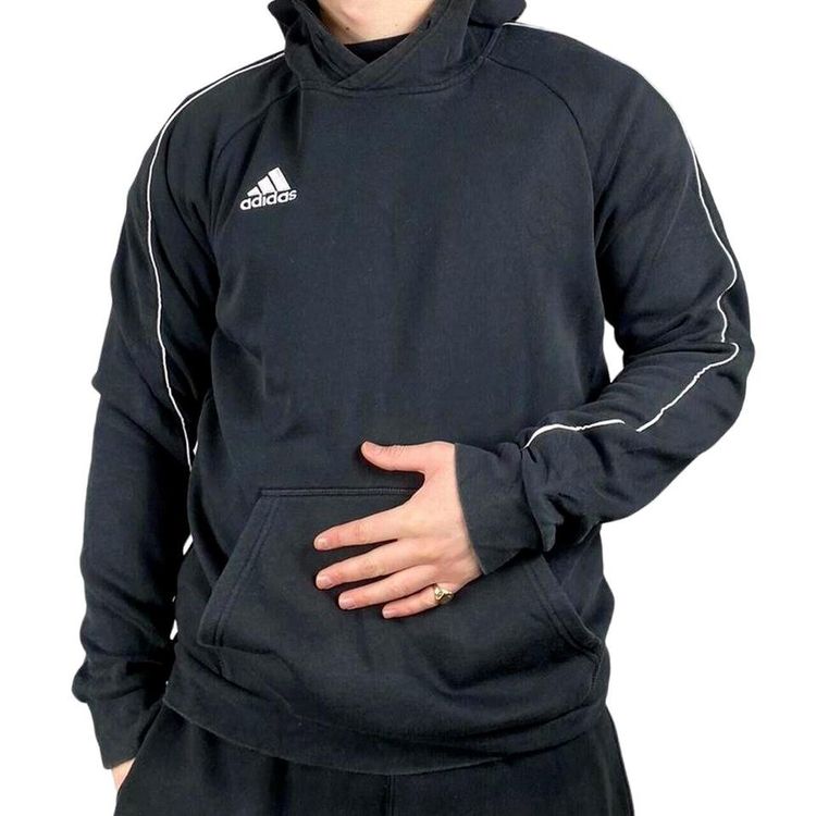 Adidas Black Long Sleeved Pullover Sweatshirt Size Mens M image 2