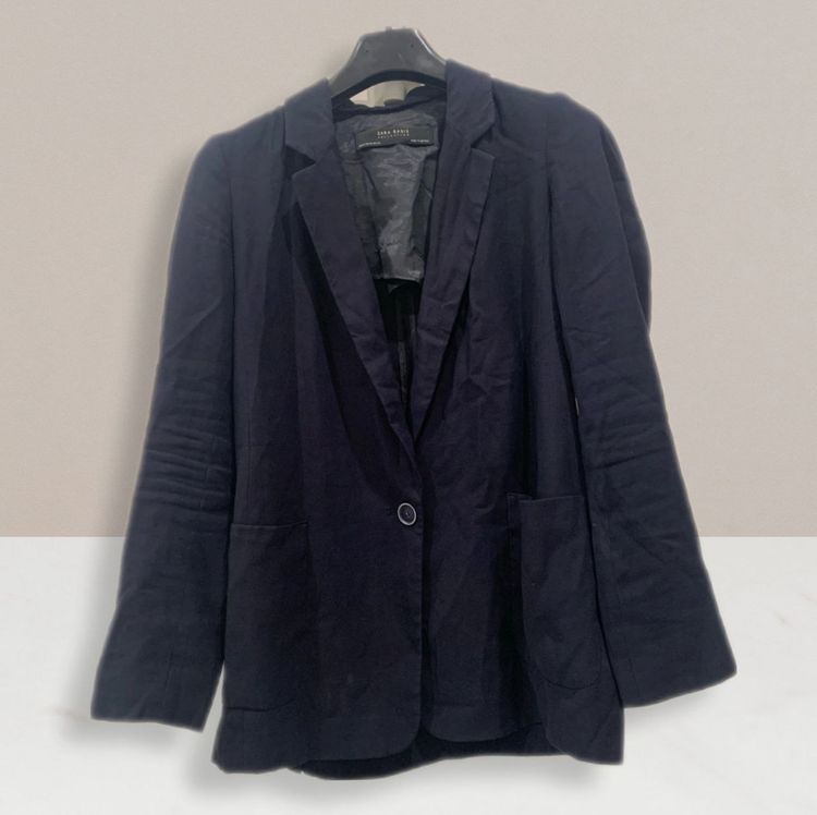 Zara Zara Basic Collection Navy Blazer Jacket product image