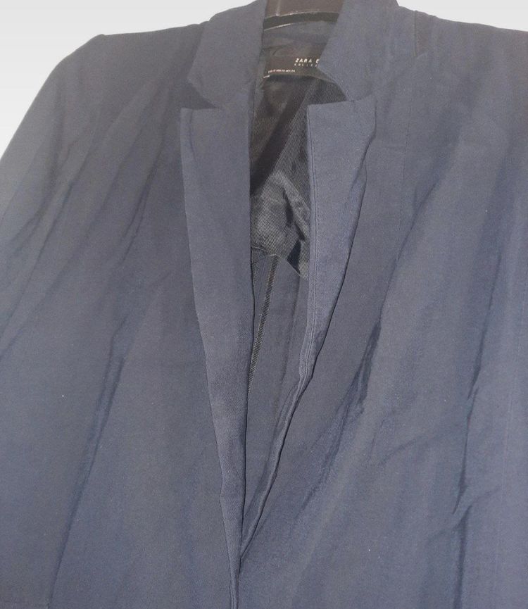 Zara Basic Collection Navy Blazer Jacket 5