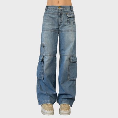 Cop Copine 90s Baggy Wide Leg Jeans - S-M