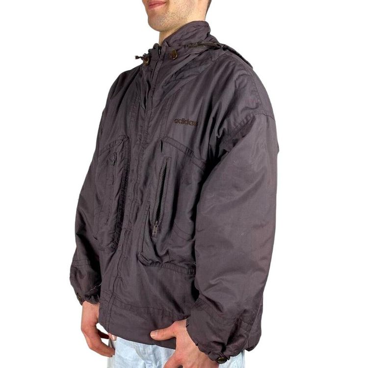Adidas Purple Long Sleeved Full Zip Hoodie Size Mens M image 1