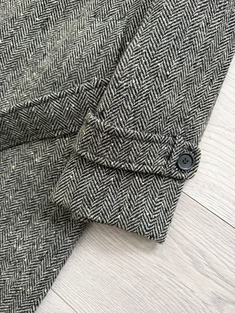 Marcel Lassance 1990s Herringbone Wool Belted Coat - Size S image 8