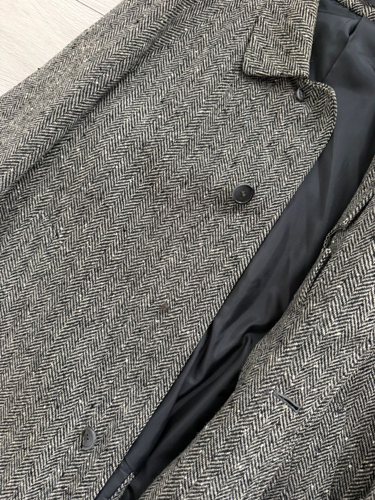 Marcel Lassance 1990s Herringbone Wool Belted Coat - Size S image 10
